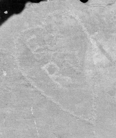 Ee, Rv in a heart. Chicago lakefront stone carvings, Montrose Beach. 2017 Ee, Rv in a heart. Chicago lakefront stone carvings, Montrose Beach. 2017