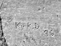 1996, Kirk D. with sun. Chicago lakefront stone carvings, south of Montrose Harbor. 2008 1996, Kirk D. with sun. Chicago lakefront stone carvings, south of Montrose Harbor. 2008