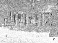 Judie. Chicago Lakefront stone carvings, south of Montrose Harbor. 2008 Judie. Chicago Lakefront stone carvings, south of Montrose Harbor. 2008