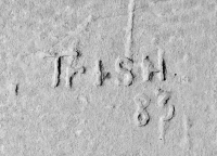 1983, Trish. Chicago lakefront stone carvings, Montrose Dog Beach. 2012 1983, Trish. Chicago lakefront stone carvings, Montrose Dog Beach. 2012