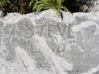 Steve "LEAD". Chicago lakefront stone carvings, south of Montrose Harbor. 2023 Steve "LEAD". Chicago lakefront stone carvings, south of Montrose Harbor. 2023