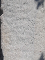 Paul HA. Chicago lakefront stone carvings, Montrose Dog Beach. 2023