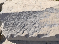 L. Vertical. Chicago lakefront stone carvings, Montrose Dog Beach. 2023 L. Vertical. Chicago lakefront stone carvings, Montrose Dog Beach. 2023