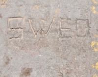 Swed. Chicago lakefront stone carvings, Montrose Beach. 2017 Swed. Chicago lakefront stone carvings, Montrose Beach. 2017