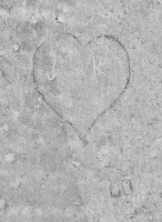 J,R, perhaps added to an existing heart. Chicago lakefront stone carvings, Montrose Beach. 2017 J,R, perhaps added to an existing heart. Chicago lakefront stone carvings, Montrose Beach. 2017