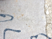 PP Gomez. Chicago lakefront stone carvings, Montrose Beach. 2020 PP Gomez. Chicago lakefront stone carvings, Montrose Beach. 2020