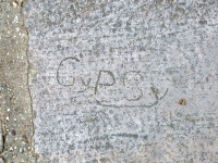 Gypsy. Chicago Lakefront stone carvings, Montrose Beach. 2020 Gypsy. Chicago Lakefront stone carvings, Montrose Beach. 2020