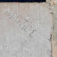 Big Joe 1978. Chicago lakefront stone carvings, Montrose Beach. 2019