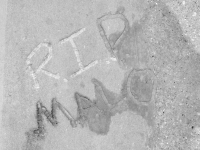 R.I.P. Malo, detail. Chicago lakefront stone carvings, near Montrose Beach. 2017 R.I.P. Malo, detail. Chicago lakefront stone carvings, near Montrose Beach. 2017