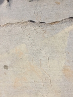 Sonia N= Hector with heart, S. Chicago lakefront stone carvings, Montrose Beach. 2015 Sonia N= Hector with heart, S. Chicago lakefront stone carvings, Montrose Beach. 2015