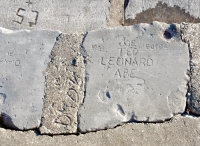 1939, Joe, Ted, Leonard, Abe, Boyda. Diane 1981. Chicago lakefront stone carvings, between 45th Street and Hyde Park Blvd. 2018 1939, Joe, Ted, Leonard, Abe, Boyda. Diane 1981. Chicago lakefront stone carvings, between 45th Street and Hyde Park Blvd. 2018