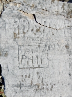 1931, Phil. Chicago lakefront stone carvings, between 45th Street and Hyde Park Blvd. 2018