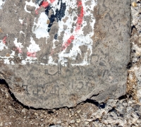 J.V., J.F., Jack, others. Chicago lakefront stone carvings, between 45th Street and Hyde Park Blvd. 2018 J.V., J.F., Jack, others. Chicago lakefront stone carvings, between 45th Street and Hyde Park Blvd. 2018