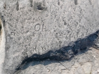GE, Oh (or 40), SMK, YY. Chicago lakefront stone carvings, between 45th Street and Hyde Park Blvd. 2019 GE, Oh (or 40), SMK, YY. Chicago lakefront stone carvings, between 45th Street and Hyde Park Blvd. 2019