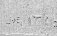Live. Chicago lakefront stone carvings, between 45th Street and Hyde Park Blvd. 2018 Live. Chicago lakefront stone carvings, between 45th Street and Hyde Park Blvd. 2018