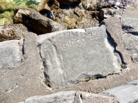 Nick, Ricco. Chicago lakefront stone carvings, between 45th Street and Hyde Park Blvd. 2018