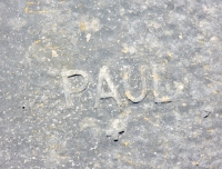 Paul +. Chicago lakefront stone carvings, between 45th Street and Hyde Park Blvd. 2018 Paul +. Chicago lakefront stone carvings, between 45th Street and Hyde Park Blvd. 2018