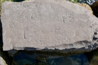 F.S., FS, ST, Judy. .Chicago lakefront stone carvings, between 45th Street and Hyde Park Blvd. 2020 F.S., FS, ST, Judy. .Chicago lakefront stone carvings, between 45th Street and Hyde Park Blvd. 2020