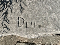 Dui, detail. Chicago lakefront stone carvings, between 45th Street and Hyde Park Blvd. 2023 Dui, detail. Chicago lakefront stone carvings, between 45th Street and Hyde Park Blvd. 2023