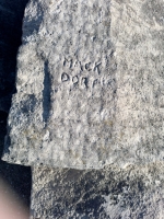 Mack Dorf(?). Chicago lakefront stone carvings, between 45th Street and Hyde Park Blvd. 2023