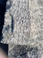 Mack Dorf(?). Chicago lakefront stone carvings, between 45th Street and Hyde Park Blvd. 2023 Mack Dorf(?). Chicago lakefront stone carvings, between 45th Street and Hyde Park Blvd. 2023