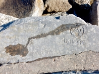 7/11/32, Babe Kane, (IPV.), Mr. + Mrs. FM, REW. Babe Kane was a 1930s actress who came from Chicago. Chicago lakefront stone carvings, between 45th Street and Hyde Park Blvd. 2018