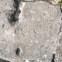 Capony, small heart with arrow, Fred, others. Chicago lakefront stone carvings, between 45th Street and Hyde Park Blvd. 2023