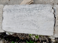Dave Moore 84 94, BAT, HA. Chicago lakefront stone carvings, between 45th Street and Hyde Park Blvd. 2019