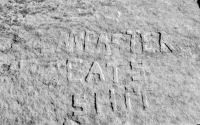 Lancaster eats shit. Chicago lakefront stone carvings, between 45th Street and Hyde Park Blvd. 2018 Lancaster eats shit. Chicago lakefront stone carvings, between 45th Street and Hyde Park Blvd. 2018