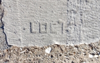 Lock, ?leph. Chicago lakefront stone carvings, between 45th Street and Hyde Park Blvd. 2018