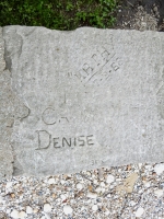 "Kathy" 7-3-66, CA, Denise, Sue. Chicago lakefront stone carvings, between 45th Street and Hyde Park Blvd. 2019 "Kathy" 7-3-66, CA, Denise, Sue. Chicago lakefront stone carvings, between 45th Street and Hyde Park Blvd. 2019