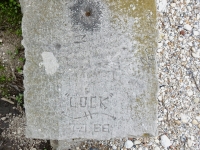 7-3-68, "Lock," Robbin + Cathy, M. Chicago lakefront stone carvings, between 45th Street and Hyde Park Blvd. 2019