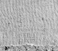 '68,' Lou, Pat, Kay, Kate. Chicago lakefront stone carvings, between 45th Street and Hyde Park Blvd. 2018