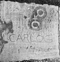 Male/Female symbols, peace symbol (lower left), Big D, Carlos, CHR, T-Pode 7/4/68, Maursen, others. Chicago lakefront stone carvings, between 45th Street and Hyde Park Blvd. 2019 Male/Female symbols, peace symbol (lower left), Big D, Carlos, CHR, T-Pode 7/4/68, Maursen, others. Chicago lakefront stone carvings, between 45th Street and Hyde Park Blvd. 2019