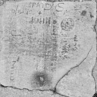 6/2/70, Patty S. + John B, J, JD '67, Vick + Gwen, Moon, circular shape. Chicago lakefront stone carvings, between 45th Street and Hyde Park Blvd. 2018 6/2/70, Patty S. + John B, J, JD '67, Vick + Gwen, Moon, circular shape. Chicago lakefront stone carvings, between 45th Street and Hyde Park Blvd. 2018