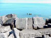 Jack, Whit. Chicago lakefront stone carvings, between 45th Street and Hyde Park Blvd. 2018