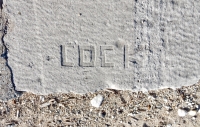 Lock. Chicago lakefront stone carvings, between 45th Street and Hyde Park Blvd. 2018