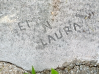 Lem N Laura. Chicago lakefront stone carvings, between 45th Street and Hyde Park Blvd. 2019