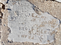 Autograph rock: JD, Red, Frank, Leo and others. Chicago lakefront stone carvings, between 45th Street and Hyde Park Blvd. 2018