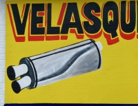 This Velasquez muffler shop is on Elston Avenue on Chicago's northwest side This Velasquez muffler shop is on Elston Avenue on Chicago's northwest side