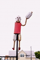 One-armed muffler person, Millenium Auto Repair, Cicero near Berenice, Chicago