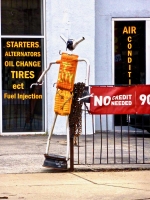 Fantastical muffler person, Ewing Avenue and 97th Street, Chicago