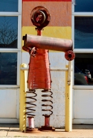 Muffler person folk art at Muffler & Brakeman Car Care, Halsted Street at 47th, Chicago