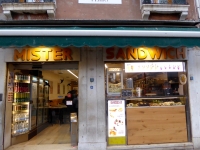 That's Mister Sandwich to you. Tourist food on the Grand Canal near the Rialto Bridge, Venice