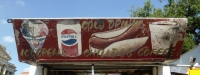 Ice cream, Pepsi, hot dog and coffee, Street Food Vendor sign art, National Mall, Washington D.C.