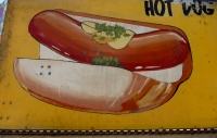 Hot dog, Street Food Vendor sign art, National Mall, Washington D.C.