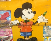 Mickey Mouse, Street Food Vendor sign art, National Mall, Washington D.C.