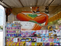 Hot dog, Street Food Vendor sign art, National Mall, Washington D.C.