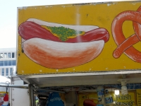 Hot dog, Street Food Vendor sign art, National Mall, Washington D.C.