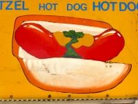 Hot dog, Street Food Vendor sign art, National Mall, Washington D.C.